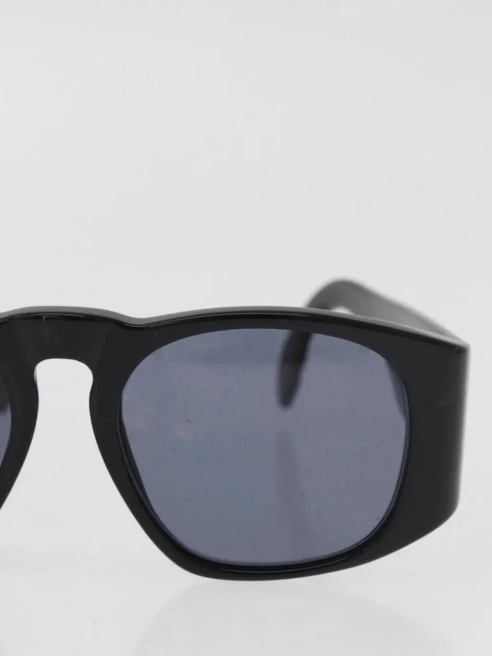 CHANEL Sunglasses plastic Black CC Auth ka3896A